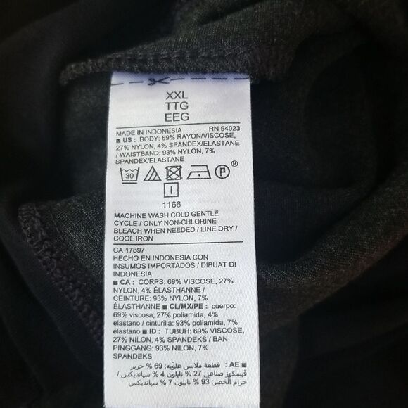 Old Navy Maternity Black Stetch Pants with Full Panel Size XXL - Picture 5 of 6